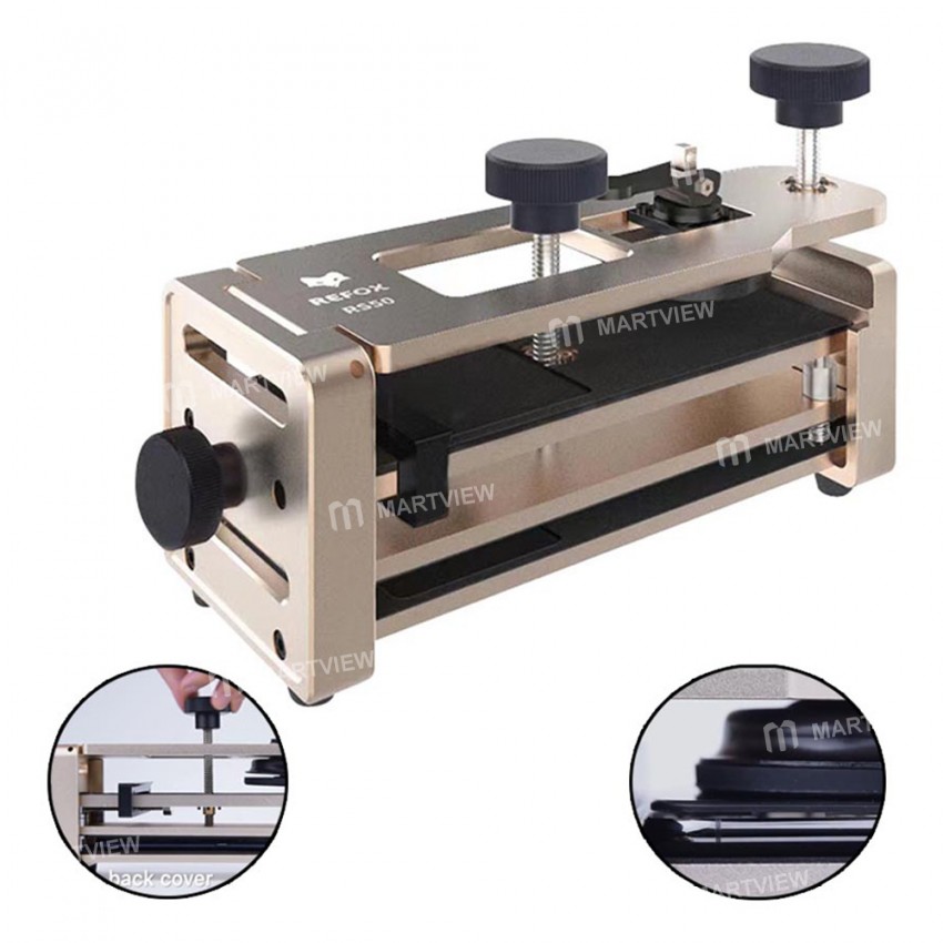 Refox RS50 2-in-1 Opener & Clamp Fixture Holder for Phone Flat Screen Back Cover Glass Removal