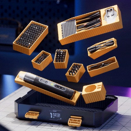 Jakemy JM-8198 135-in-1 Modular Manual Toolbox with Electric