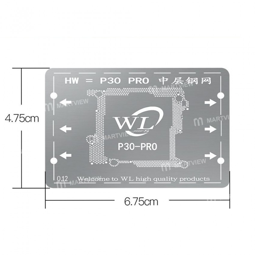 WL Middle Layer BGA Reballing Tin Plant Stencil Net for Huawei P30 Pro