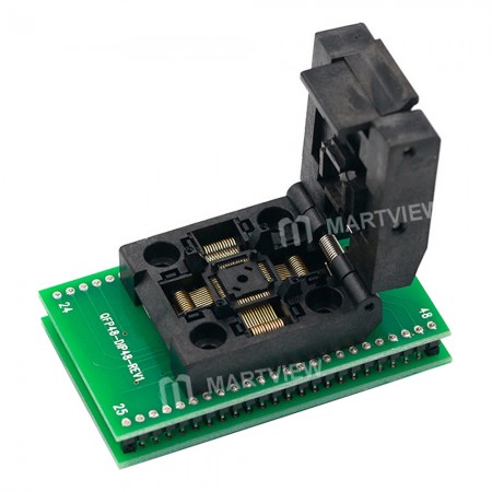 QFP48 to DIP48 and QFP32 to DIP32 Clamshell Programmer Burning Socket