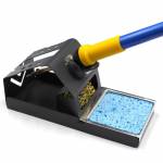 T12 Soldering Iron Station Stand Bracket with Insulation Pad Brass Wire Ball Tip Cleaner Sponge