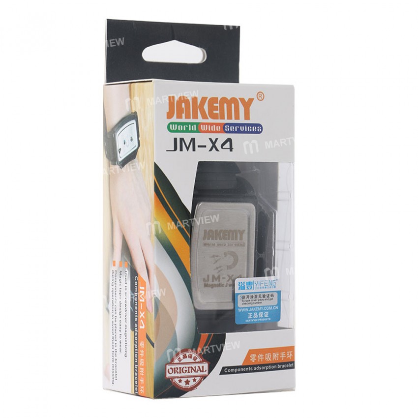 JAKEMY JM-X4 Powerful Magnetic Adsorption Wrist Band Mini Magnetizer