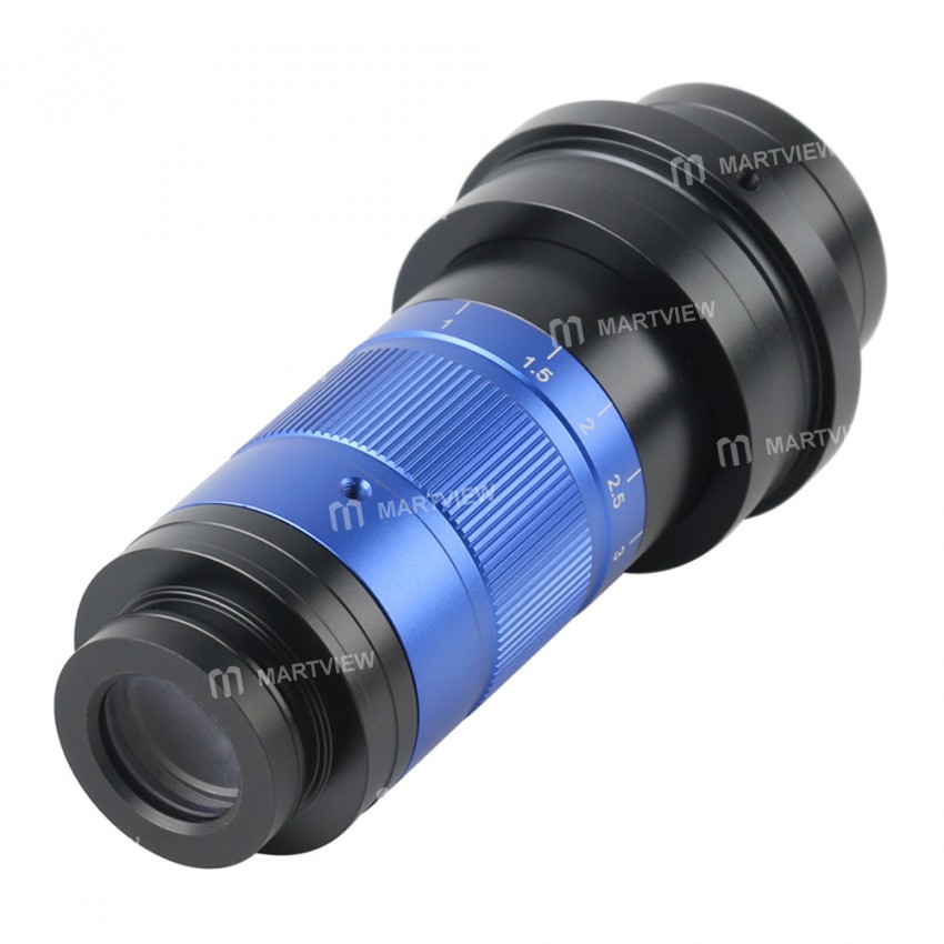 0.7X-5.6X Adjustable Continuous Magnification 300X 450X 600X Zoom C-mount Monocular Lens Suitable Fo
