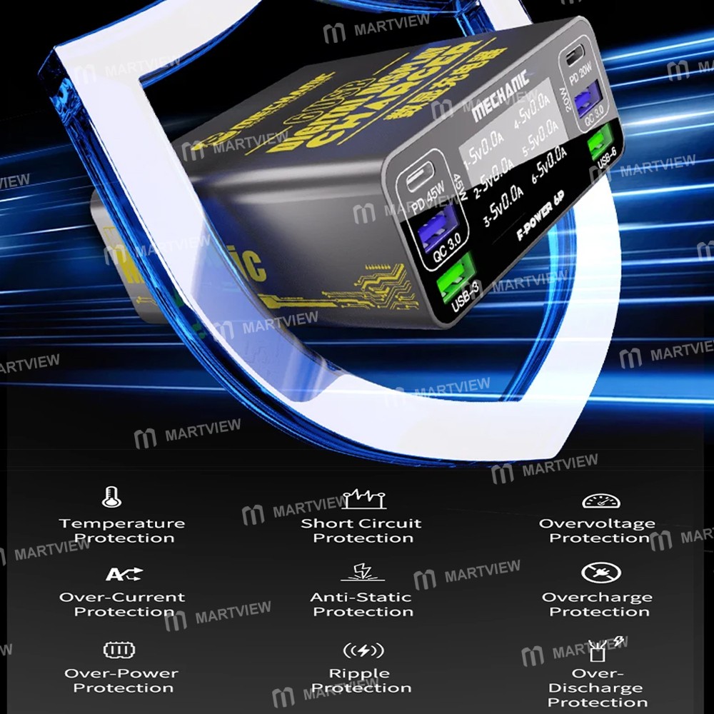 mechanic f-power-6-6-ports-usb-qc30-40w-smart-lcd-display-charging-station-4