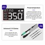 GVM T115 45W Auto Sleep Constant Temperature Welding Station for Mobile Phone Motherboard Repair