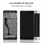 LCD Display Touch Screen Digitizer Assembly Replacement with Frame for Huawei P9 Plus - White