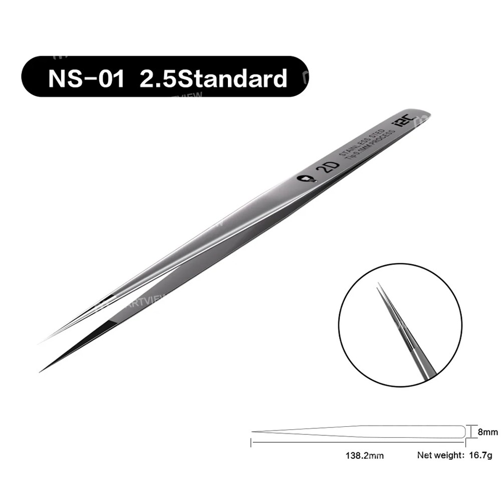 i2c ns-series-super-alloy-high-precision-stainless-steel-super-hard-extra-tip-flying-wire-tweezers-1