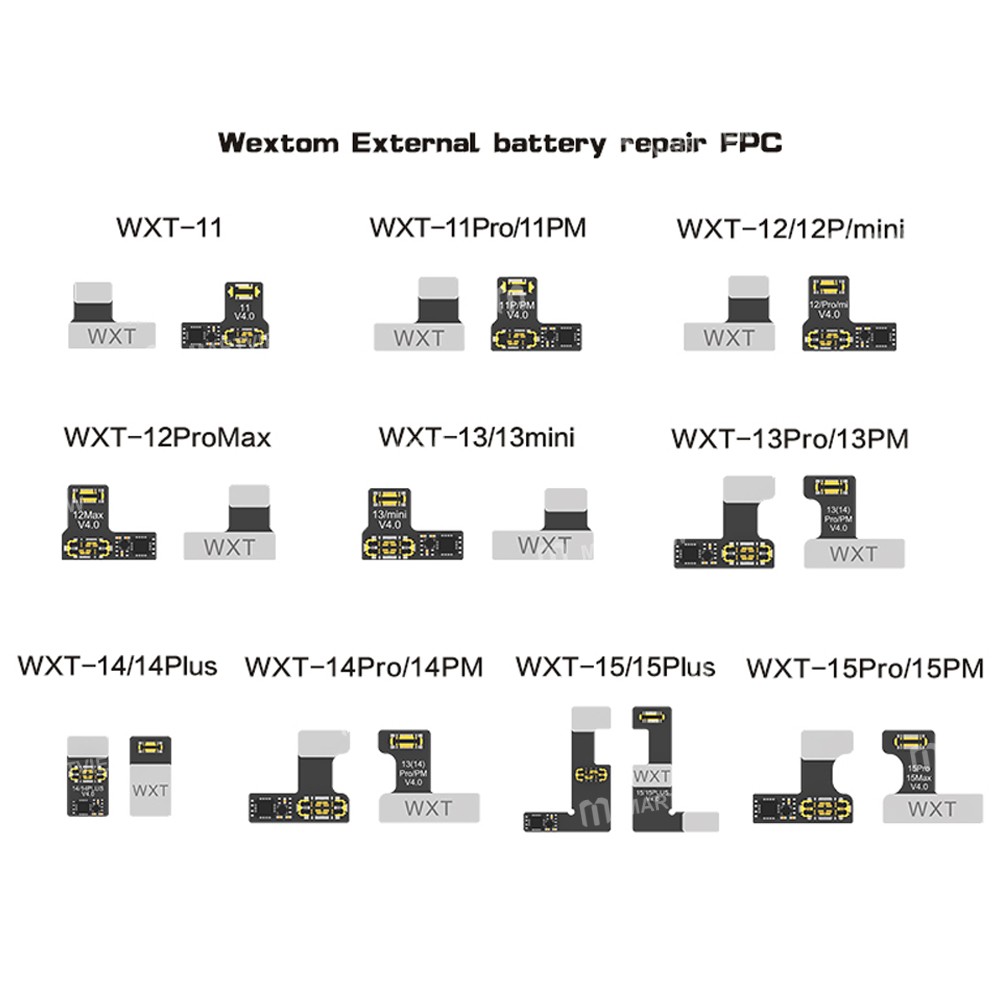 wextom external-battery-repair-fpc-cable-for-iphone-11-to-15-pro-max-2