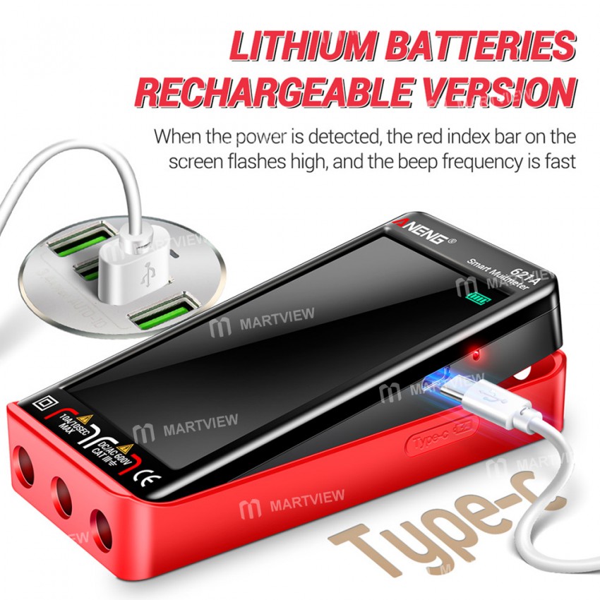 aneng 621a-portable-auto-range-usb-charging-lcd-touch-screen-ncv-digital-multimeter-10