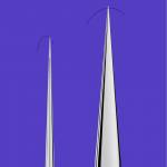 PPD Ultra-fine Anti-magnetic Stainless Steel Tweezers for Motherboard IC Chip Repair