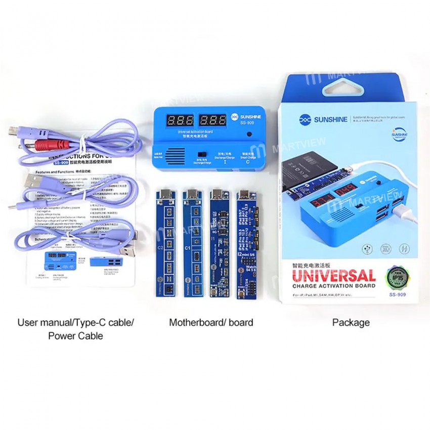sunshine ss-909-v90-universal-battery-intelligent-activation-board-for-iphone-15-series-android-8