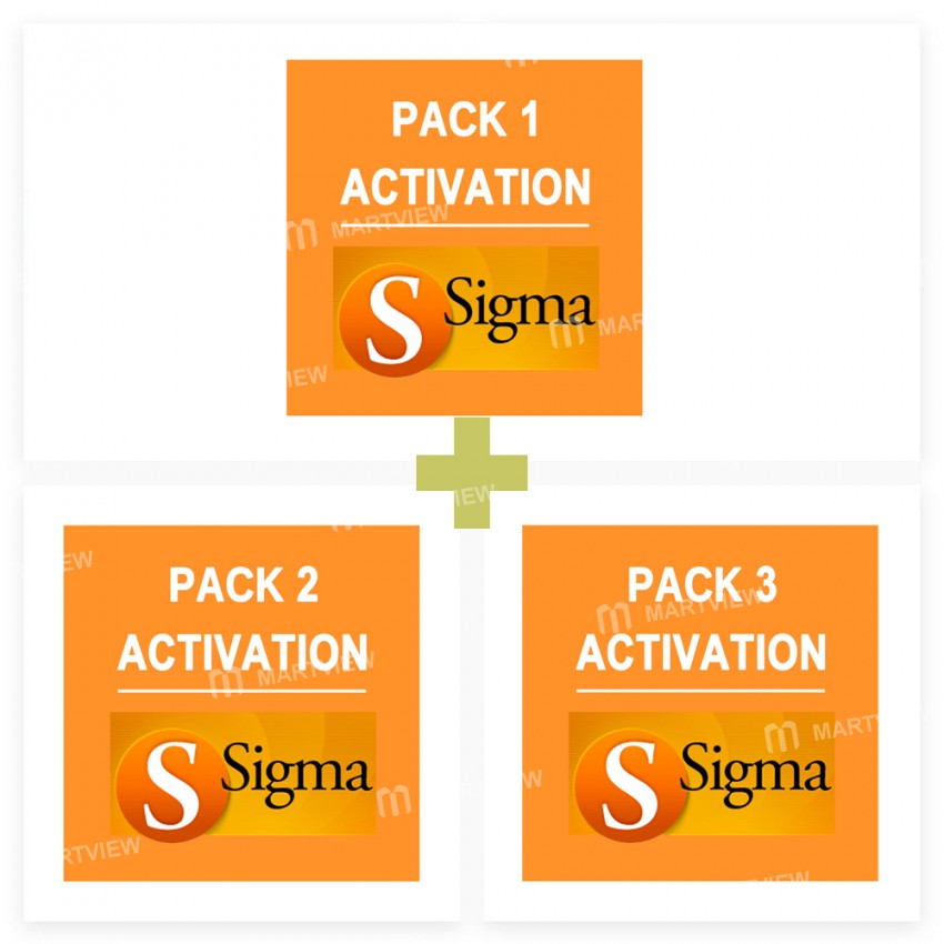 Sigma Pack 1 + Pack 2 + Pack 3 Activation Code - Delivery Time : 10 Hours