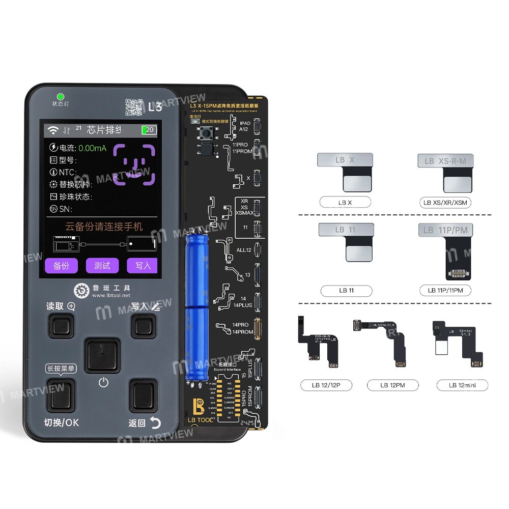 luban l3-dot-matrix-activation-expansion-board-flex-cable-for-iphone-x-to-15pro-max-2