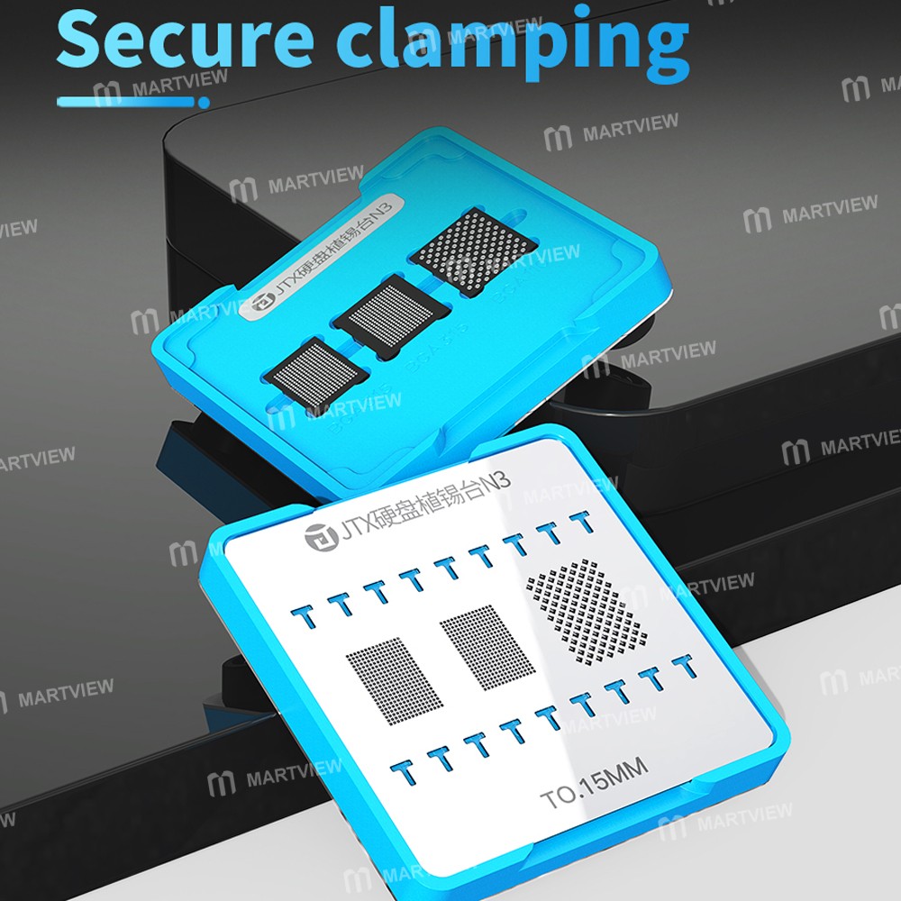 jtx n3-bga-planting-tin-reballing-stencil-platform-set-with-bga110-bga315-stencil-7