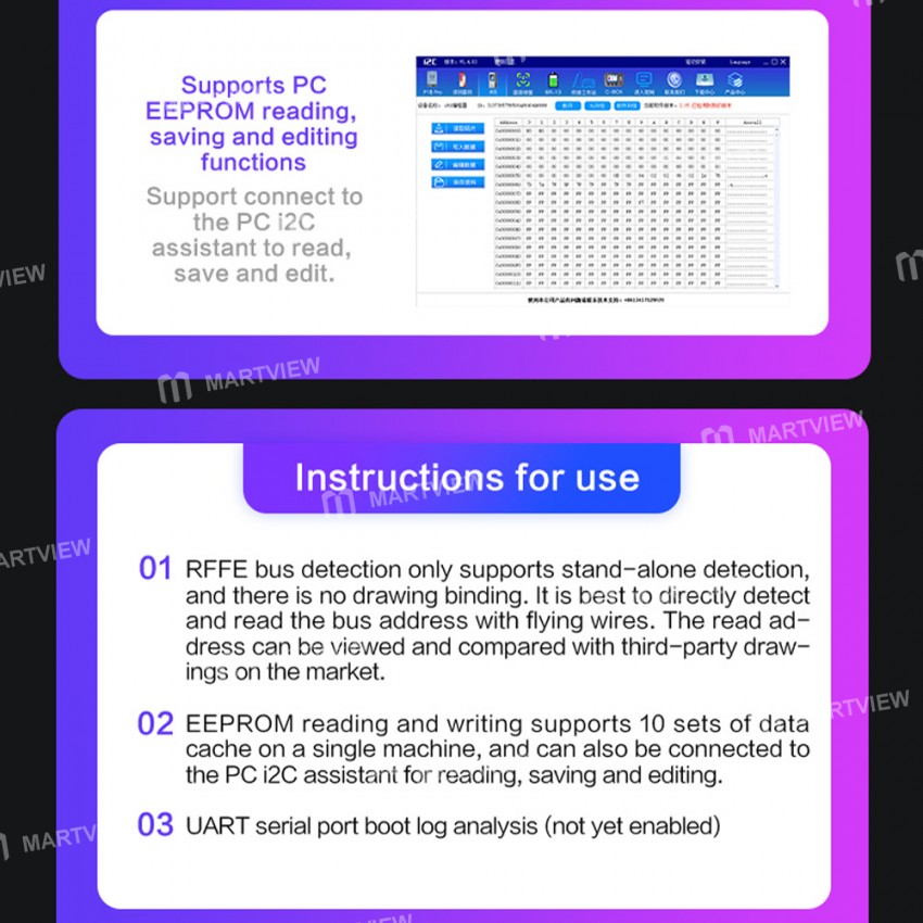 i2c i6s-rffe-chip-bus-detection-small-board-for-quickly-locate-the-fault-point-of-the-signal-section
