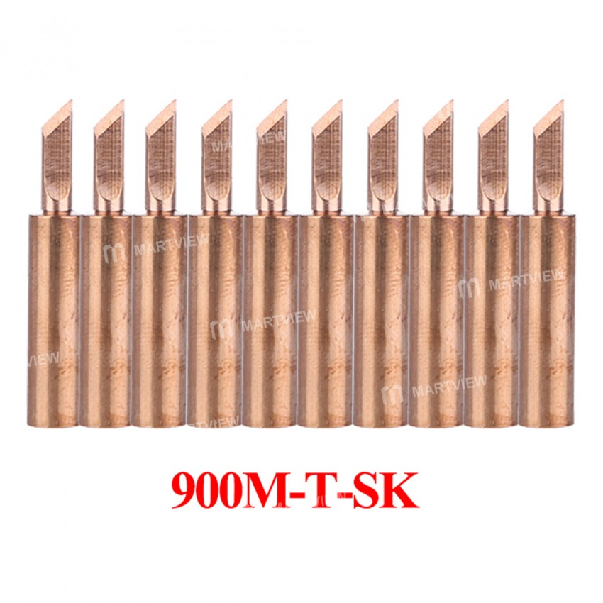 900M-T Series Pure Copper Soldering Iron Tip -10Pcs