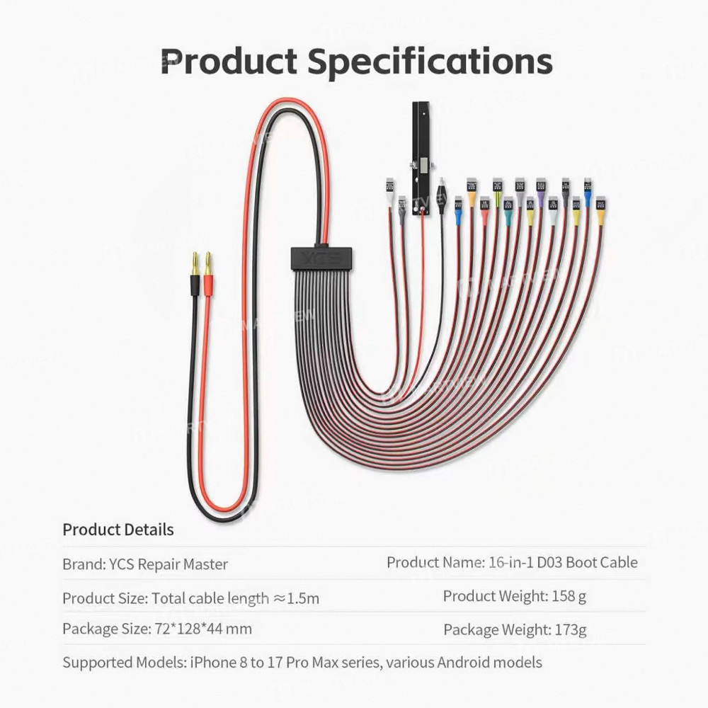 ycs d03-16-in-1-charging-boot-dc-power-detection-cable-for-iphone-8-to-17pro-max-various-android-8