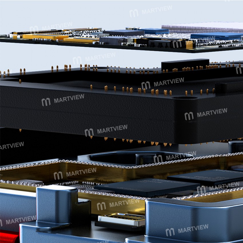 Xinzhizao FIX-13 4-in-1 Double-Sided Motherboard Layered Test Fixture for iPhone 13 Series