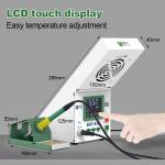 BEST BST-938 LED Electric Iron Smoking Instrument Smoke Purifier Soldering Station with Exhaust Fan
