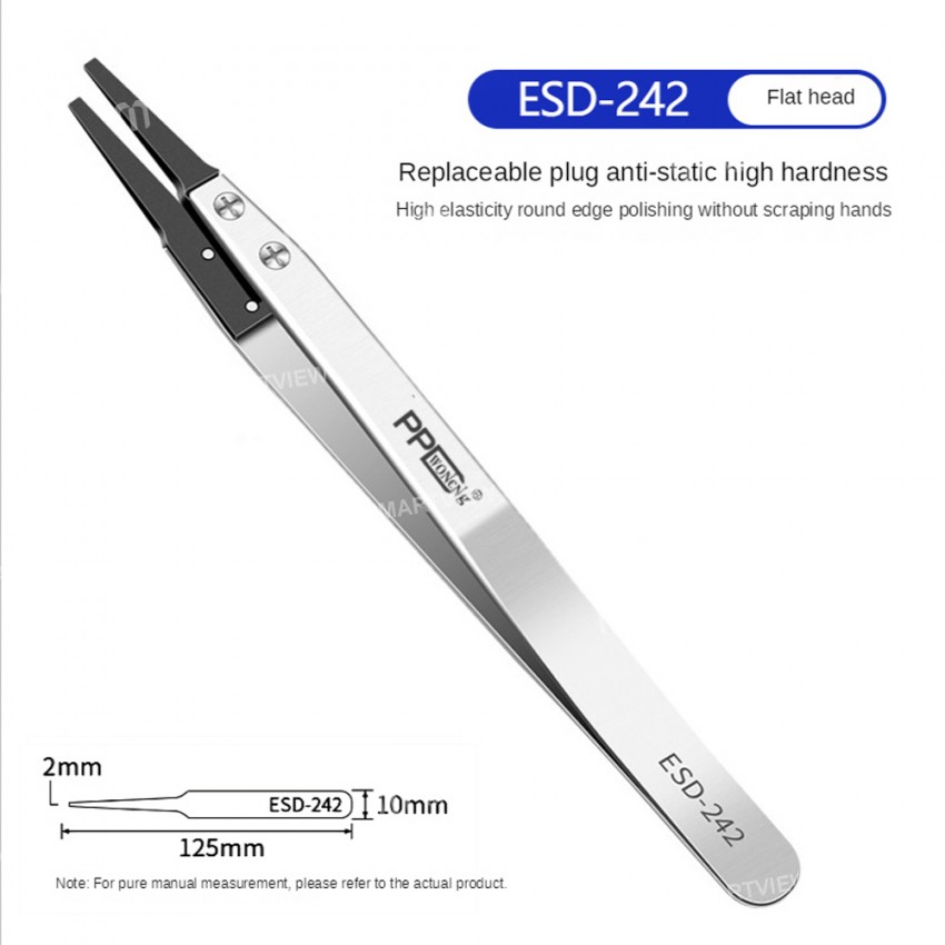 ppd replaceable-plug-esd-static-free-tweezers-for-mobile-phone-repair-8