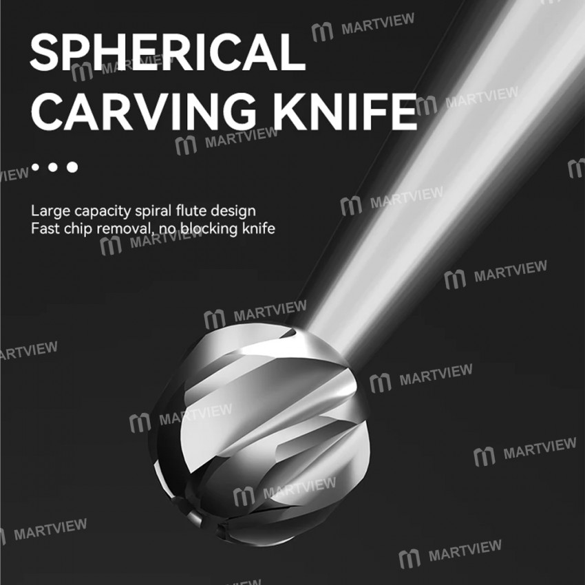 luowei 235mm-diameter-spherical-straight-needle-laminate-grinding-head-set-4