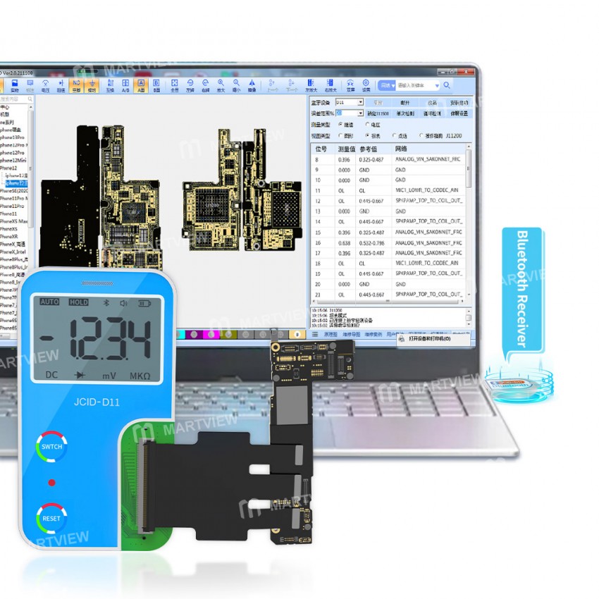 jcid d11-multifunctional-intelligent-digital-detector-for-iphonehuawei-measuring-pcb-short-circuit-4