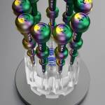 Mechanic R10 Double Bearing 360° Rotating Porous Crystal Storage Box Fits Most Screwdrivers Tweezers