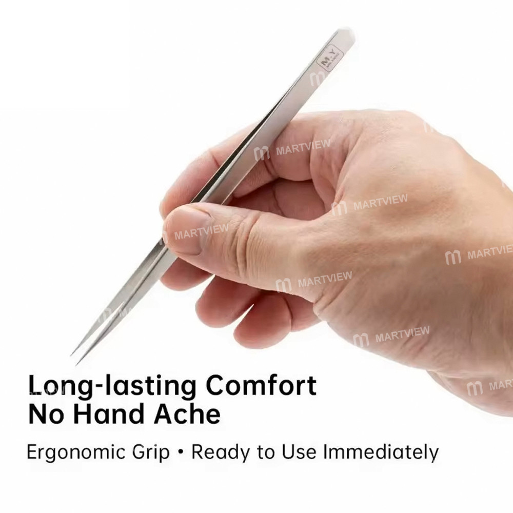 mryang stainless-steel-anti-static-precision-tweezers-for-pcb-soldering-repair-4