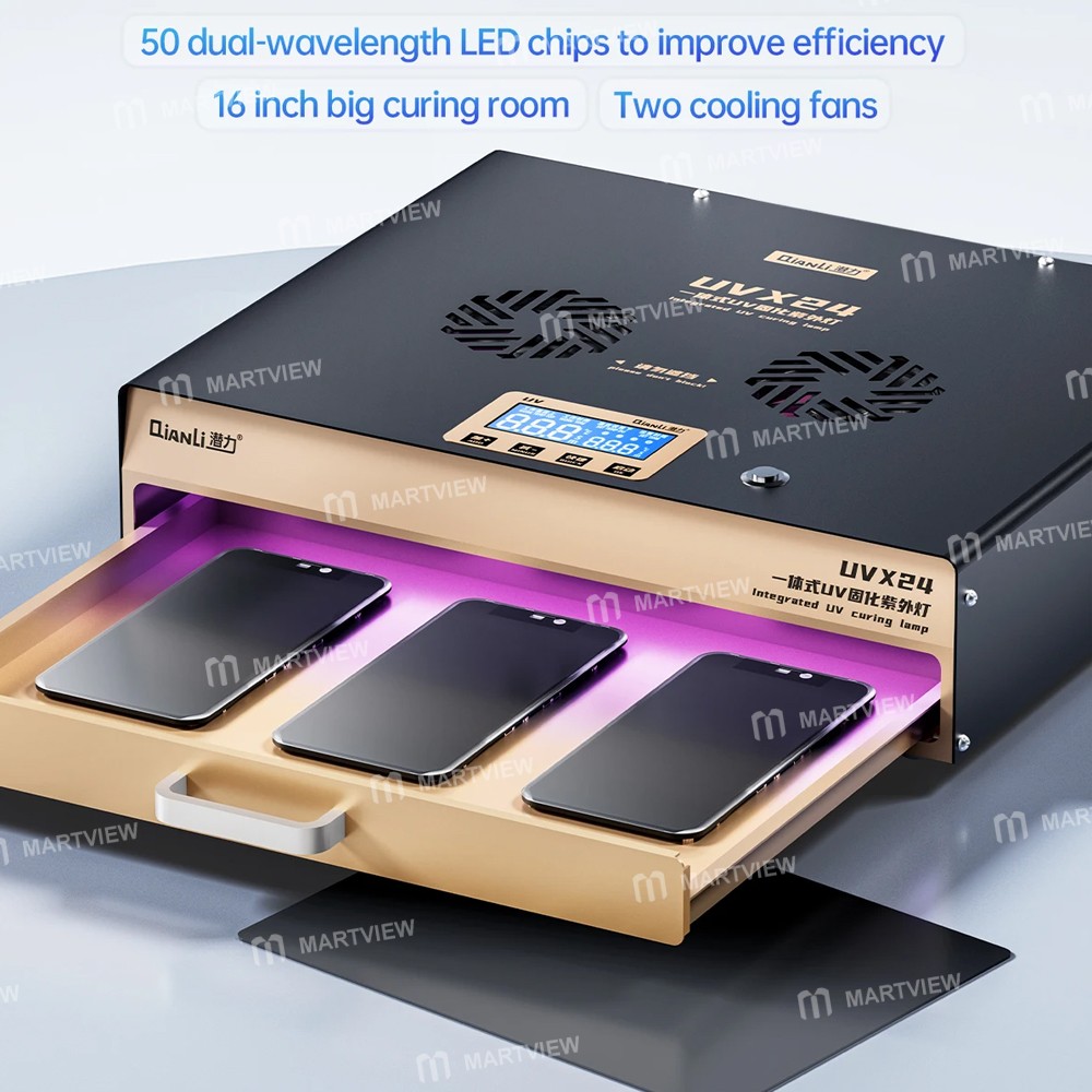 qianli uvx24-16-inch-powerful-integrated-uv-curing-lamp-box-for-mobile-phone-tablet-computer-5
