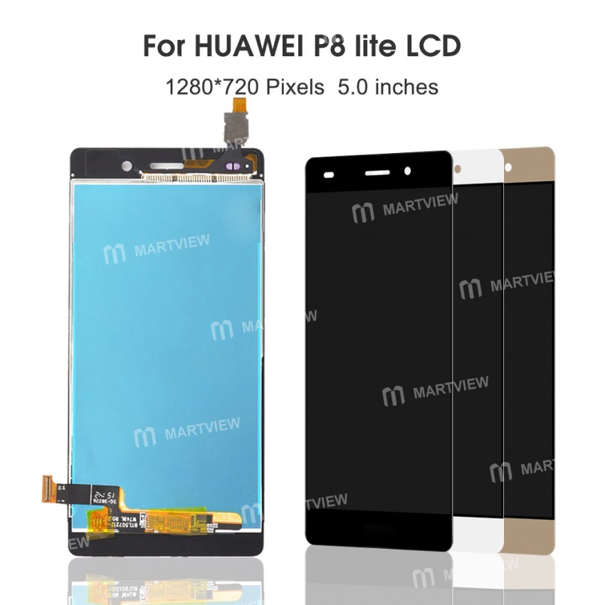 LCD Display Touch Screen Digitizer Assembly Replacement for Huawei P8 Lite - White