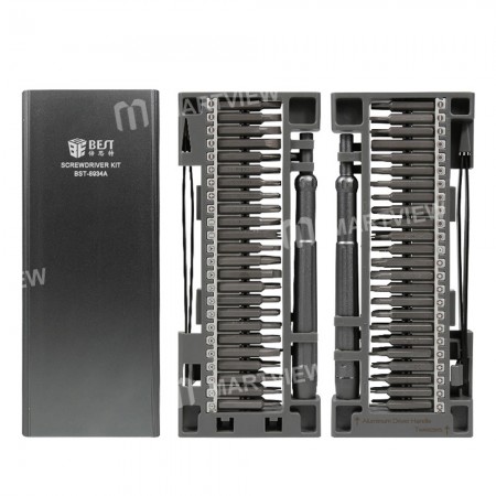 BST-8934A 50-in-1 High-precision Precision Magnetic S2 Screwdriver Set for Phone / Watch / PC Repair