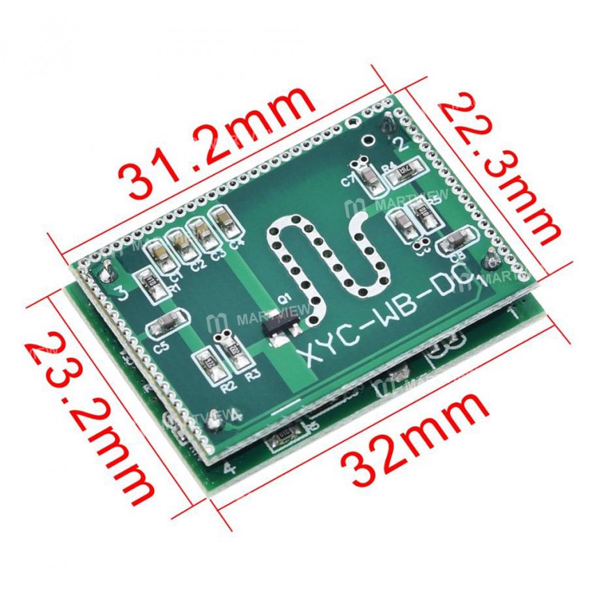 XYC-WB-DC 6-9M Strong Anti-jamming 5.8GHZ Microwave Radar Sensory Switch Module for Home Control
