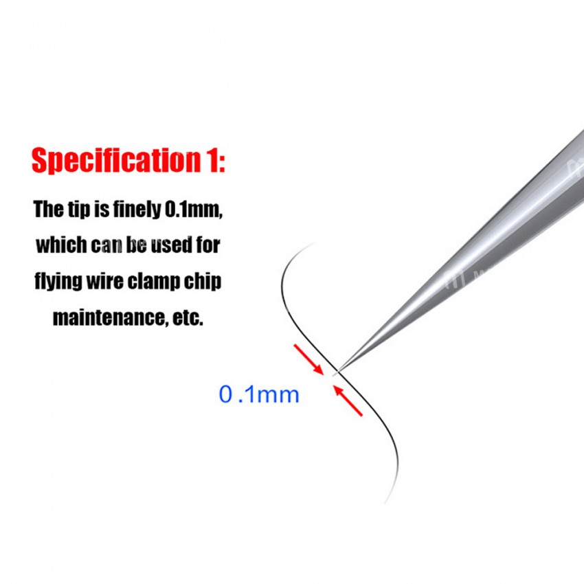 Aixun 0.1mm / 0.15mm Alloy Steel Precision Flying Wire Repair Tweezer