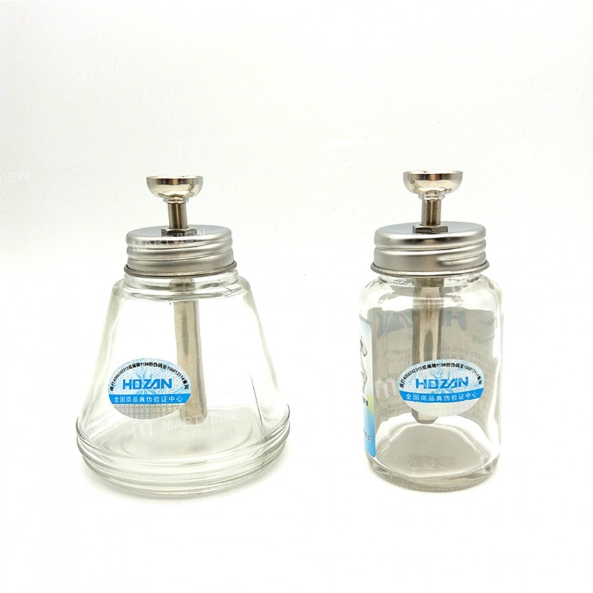 100ML 150ML Stainless Steel Head Glass Liquid Alcohol Bottle