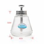 100ML 150ML Stainless Steel Head Glass Liquid Alcohol Bottle
