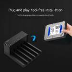 Orico 6558US3-C 5 Bay 3.5-inches USB 3.0 To SATA Offline Copy HDD Docking Station Hard Drive Enclosu