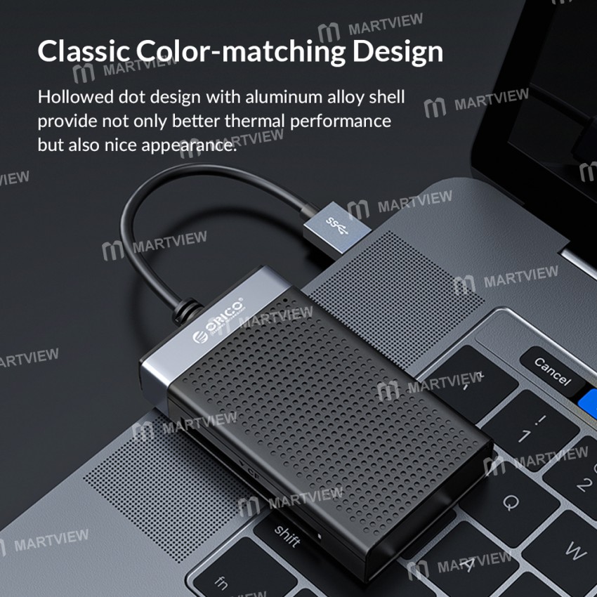 Orico CL4T 4-in-1 Universal USB/Type-C Card Reader for SD/TF/CF/MS Memory Smart Card