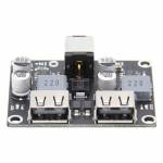 6-32V 2-way Fast Charging Buck Module Support QC3.0 Compatible with Raspberry Pi 4B & Jetson Nano