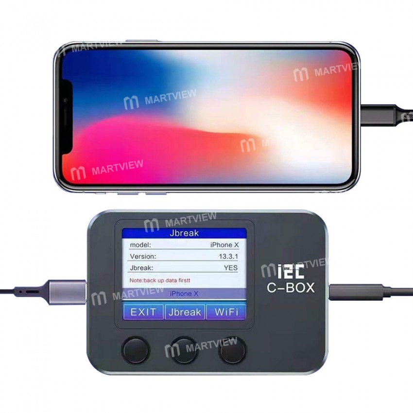 i2C C-BOX Jailbreak Box for Bypass ID Password On iOS Device PC Free / Query WIFI / Bluetooth Addres