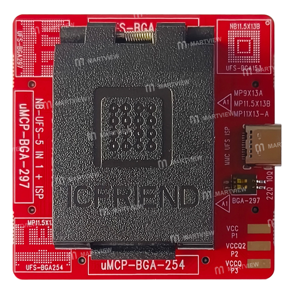 MiPi Pro Box + NB-UFS-5IN1 (254 153 297) Adapter + NB-EMMC-13-in-1 Adapter + 4-in-1 PCB Board + IS