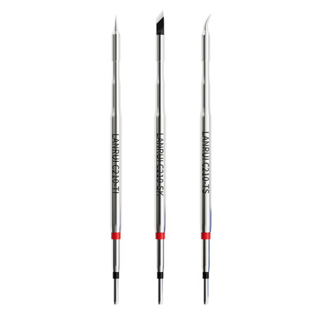 Lanrui T02-C210 Integrated Electroplated Soldering Iron Tips Compatible with C210 Soldering Station