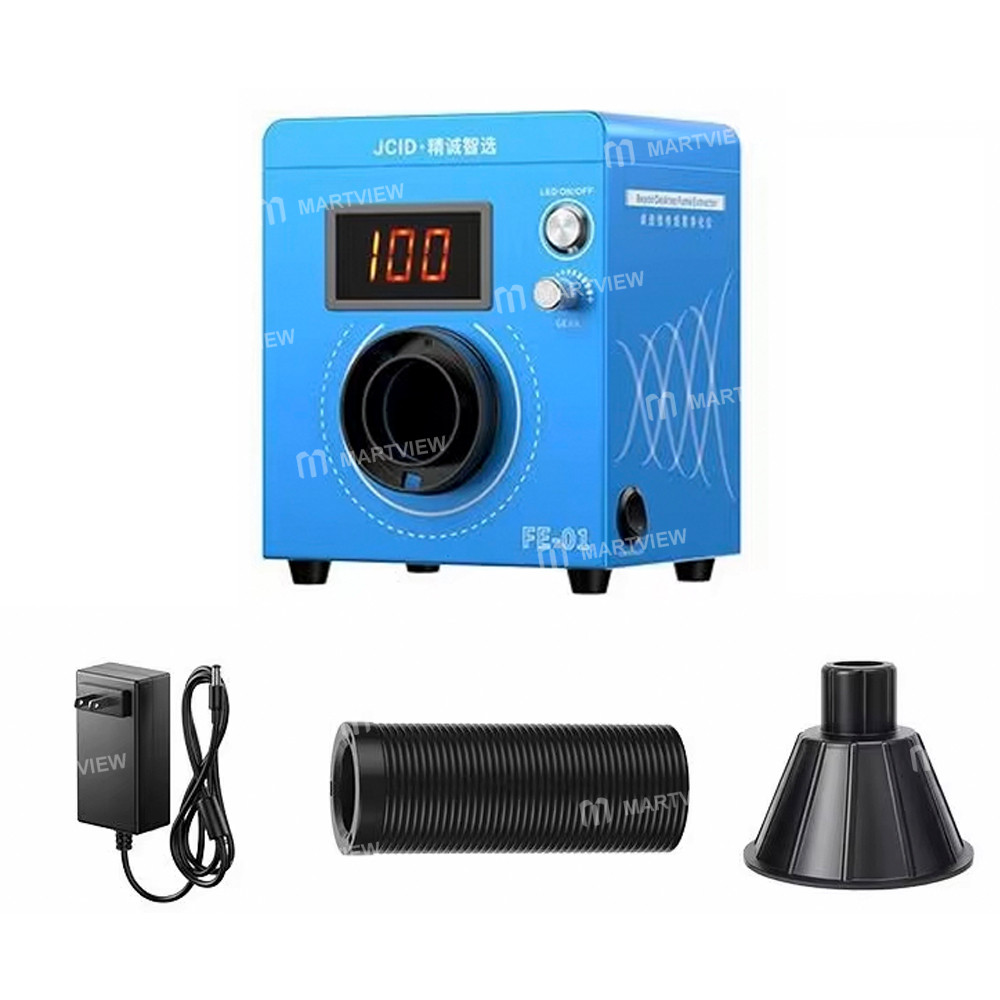 jcid fe-01-desktop-smart-soldering-fume-extractor-with-led-light-for-pcb-welding-repair-11