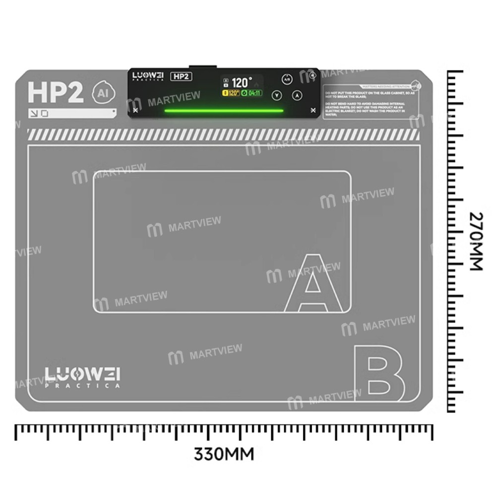 luowei lw-hp2-15-inch-al-artificial-intelligence-screen-heating-table-for-notebook-tablet-phone-7