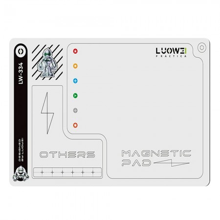Luowei LW-334 Larger Size Double-Sided Magnetic Screw Storage Pad - 2Pcs