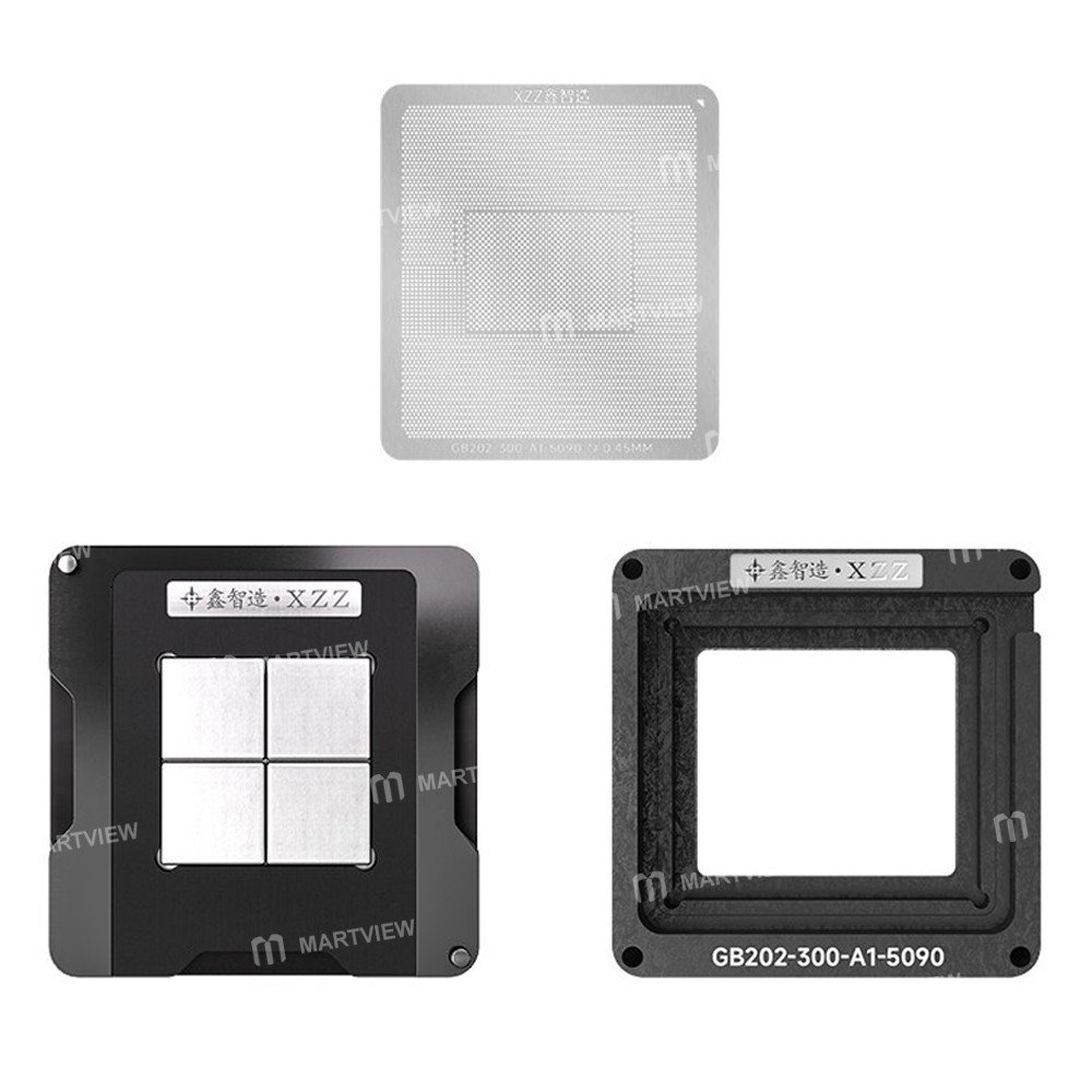 xzz 045mm-graphics-card-bga-reballing-stencil-platform-set-for-nvidia-geforce-rtx-5090-gb202-300-a1-
