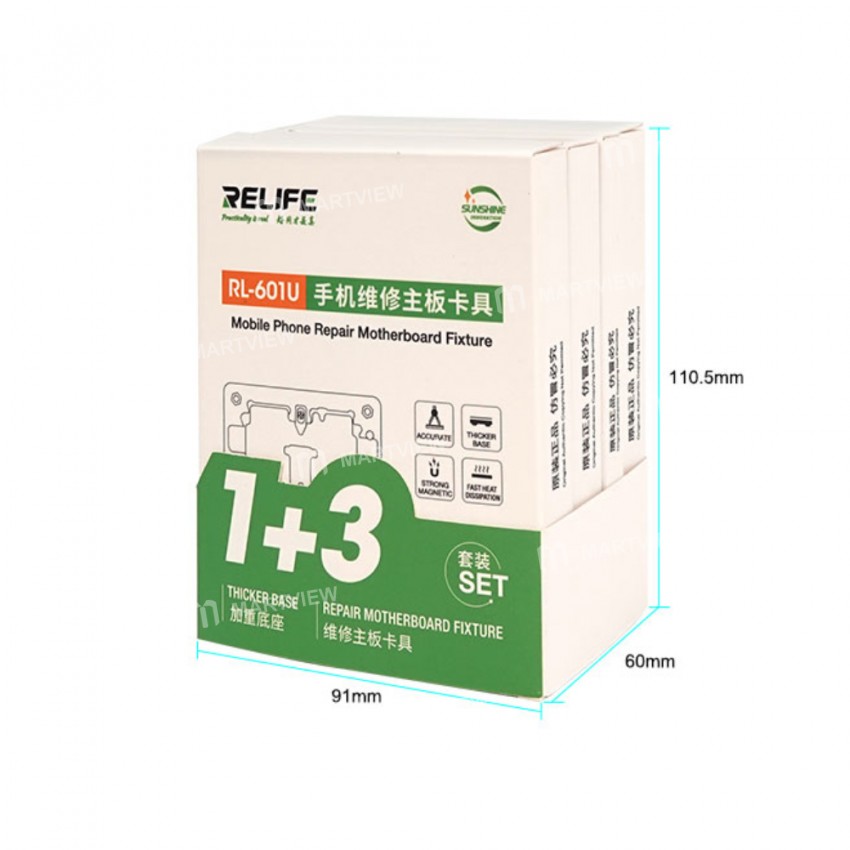 Relife RL-601U Precision Positioning Clamp Fixture Platform with Base for iPhone X - 12 Max Pro