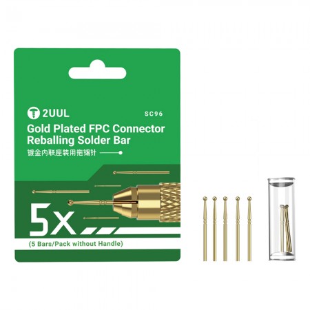 2uul SC96 Gold Plated FPC Connector Reballing Solder Bar (without Handle) - 5Pcs