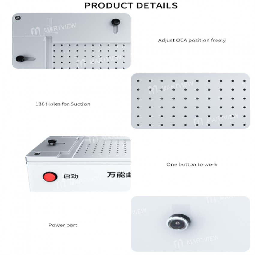 TBK-009 OCA Positioning Aligner for 8inch Curved LCD Screen Display