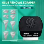 vbst 80a-stainless-steel-multipurpose-magnetic-double-sided-glue-removal-scraper-set-2
