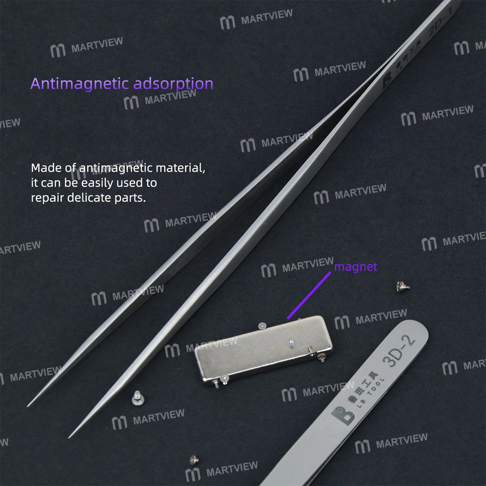 lb tool-2d-3d-non-magnetic-stainless-steel-flying-wire-alloy-tweezers-8